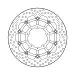 Moto-Master Halo Series Floating Brake Rotor Honda