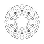 Moto-Master Halo Series Floating Brake Rotor Honda