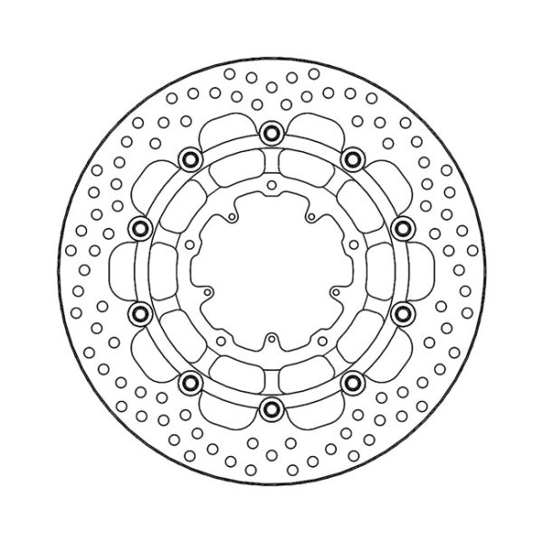 Moto-Master Halo Series Floating Brake Rotor Honda