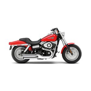 Cobra 3" Slip-on Chrome Mufflers FXDF Fat Bob