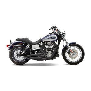 Cobra Speedster Short Swept Exhaust Black 12-17 Dyna