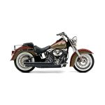 Cobra Speedster Slashdown Exhaust Black 12-17 Softail