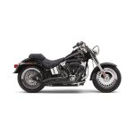 Cobra Speedster Short Swept Exhaust Black 12-17 Softail