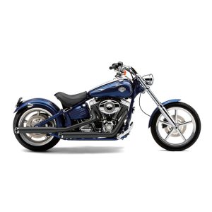 Cobra 3" Slip-On Mufflers Black Softail/Fatboy