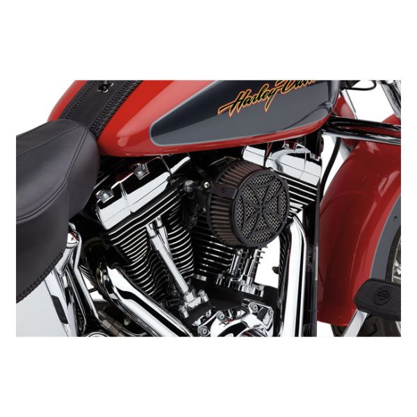 Cobra Naked Air Cleaner Kit Cross Black Softail/Dyna