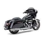 Cobra 909 Twins 4" Slip-On Mufflers Chrome 95-16 FLT/Touring