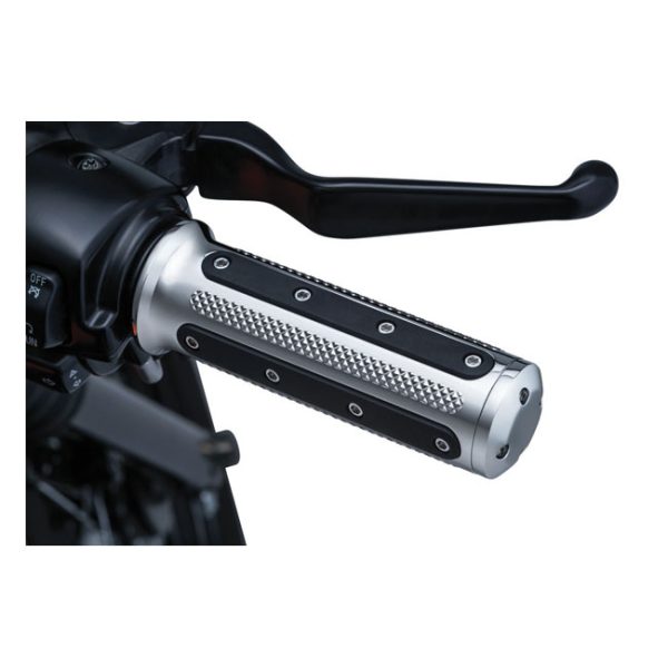 Kuryakyn Heavy Industry Grips Chrome 81-21 H-D With Dual Throttle Cables