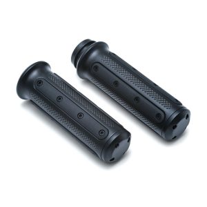 Kuryakyn Heavy Industry Grips Black for 08-21 H-D With E-Throttle