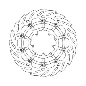 Moto-Master Flame Series Floating Brake Rotor Honda