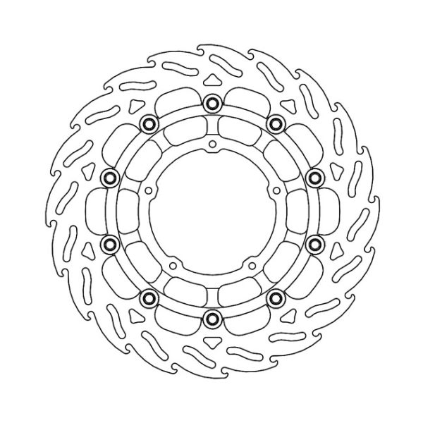 Moto-Master Flame Series Floating Brake Rotor Honda