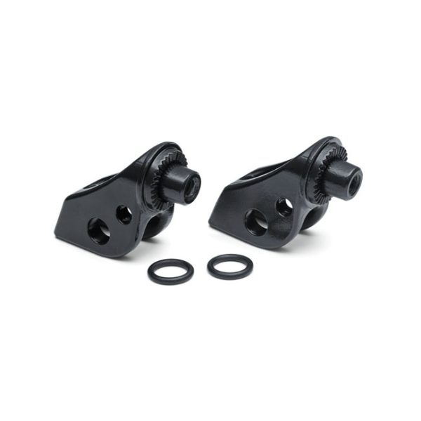 Kuryakyn Splined Peg Adapters Front Satin Black 18-21 Africa Twin