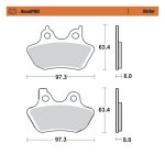 Moto-Master RoadPro Sintered Brake Pads