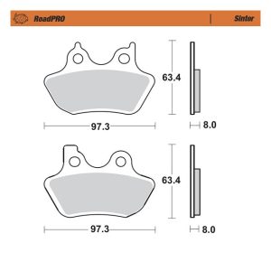 Moto-Master RoadPro Sintered Brake Pads