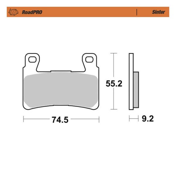 Moto-Master RoadPro Front Sintered Brake Pads