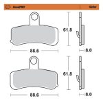 Moto-Master RoadPro Front Sintered Brake Pads