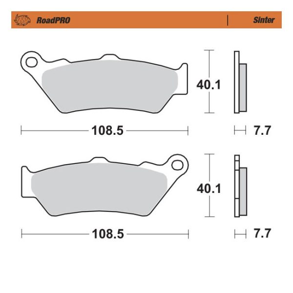 Moto-Master RoadPro Sintered Brake Pads