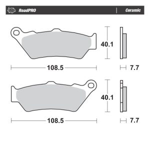 Moto-Master RoadPro Ceramic Brake Pads