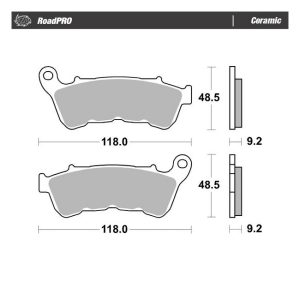 Moto-Master RoadPro Front Ceramic Brake Pads