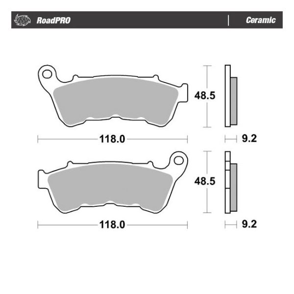 Moto-Master RoadPro Front Ceramic Brake Pads