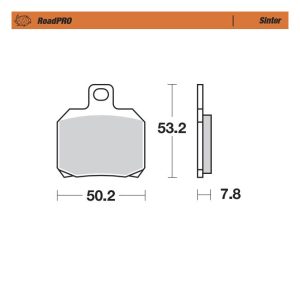 Moto-Master RoadPro Rear Sintered Brake Pads