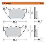 Moto-Master RoadPro Rear Sintered Brake Pads