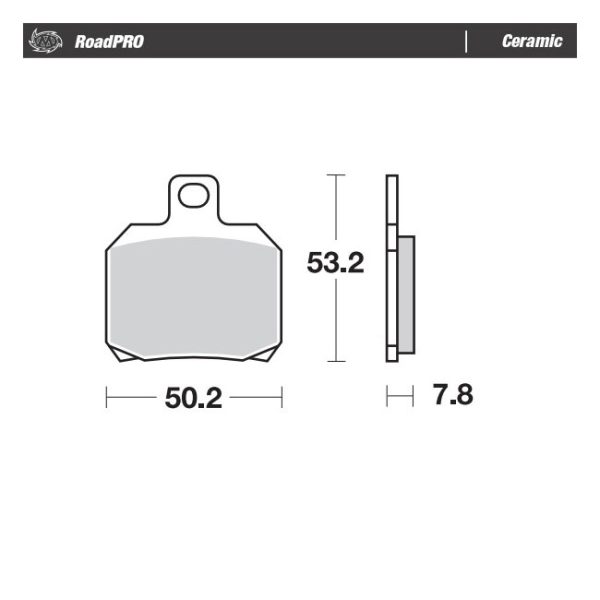 Moto-Master RoadPro Rear Ceramic Brake Pads