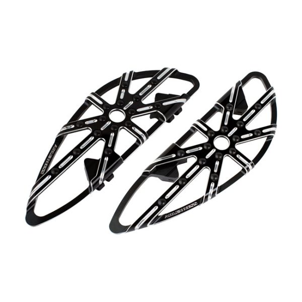 Arlen Ness 10-Gauge Rider Floorboards Black CC