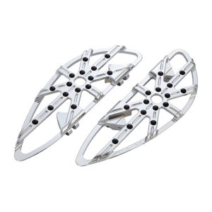 Arlen Ness 10-Gauge Rider Floorboards Chrome Softail/Dyna/Touring/Trikes