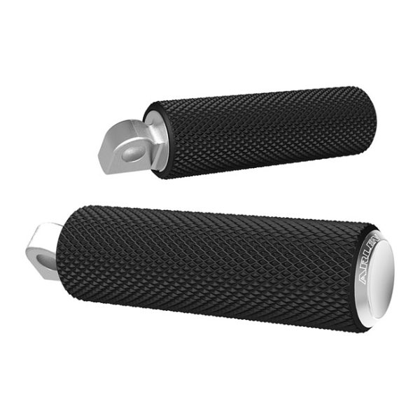 Arlen Ness Fusion Foot Pegs Knurled Chrome End Caps