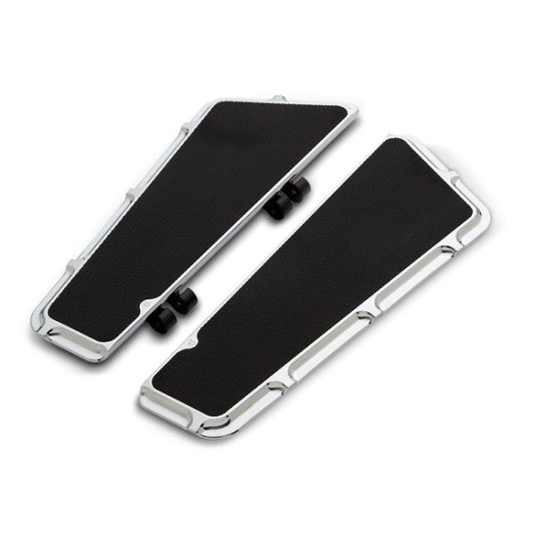 Arlen Ness Fusion Beveled Rider Floorboards Chrome