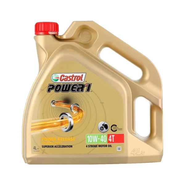 Castrol 15043F Power 1 10W40 Semi-Synthetic 4L 4T Engine Oil