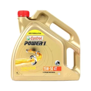 Castrol 15044F Power 1 15W50 Semi-Synthetic 4L 4T Engine Oil