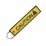 Caution Yellow Key Tag