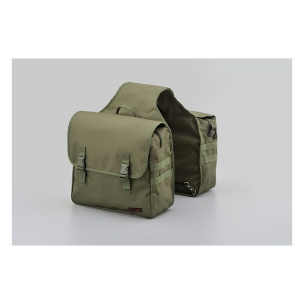 Daytona HenleyBegins Throw-over Khaki Saddlebag Set 30L