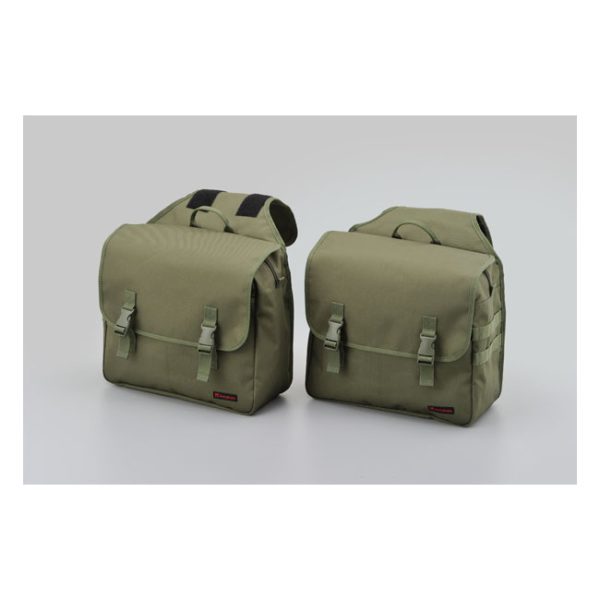 Daytona HenleyBegins Throw-over Khaki Saddlebag Set 30L