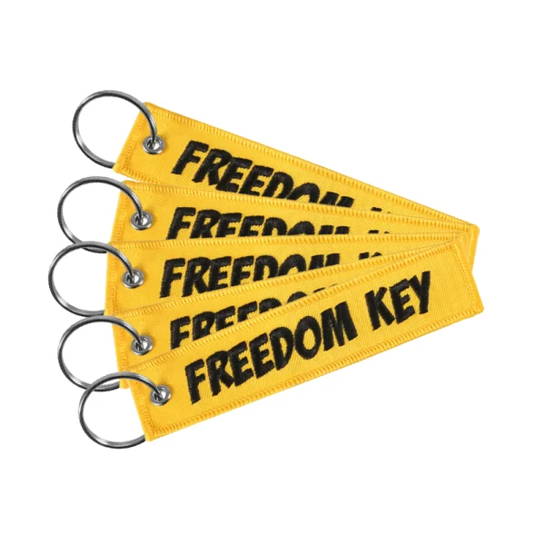 Freedom Key Yellow Key Tag