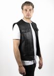 John Doe MC Outlaw Leather Vest Black