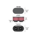 K&N RU-2922 Universal Clamp-On Air Filter