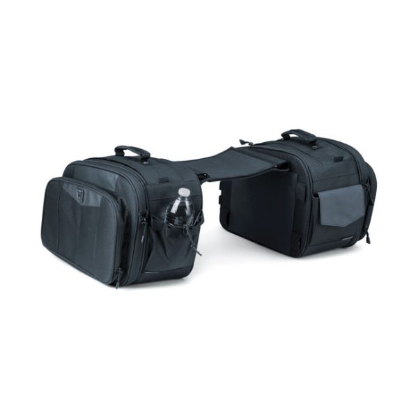 Kuryakyn Momentum Outrider Throw-Over Saddlebags Black