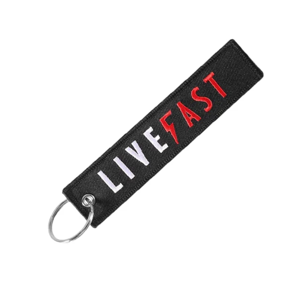 Live Fast Key Tag