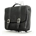 Longride Classic Waxed Cotton Saddlebag Black