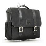 Longride Classic Waxed Cotton Saddlebag Black