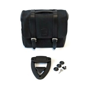 Longride Click-on Classic Saddlebag Waxed Cotton Black