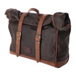 Longride Click-On Old Chopper Saddlebag Waxed Cotton Khaki