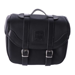 Longride Click-on Retro Saddlebag Waxed Cotton Black