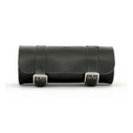 Longride Genuine Leather Tool Roll Bag 4L Smooth Black