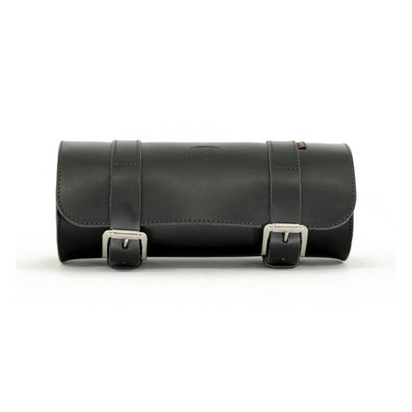 Longride Genuine Leather Tool Roll Bag 4L Smooth Black