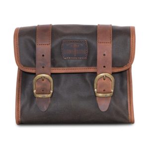 Longride Mini Waxed Cotton Saddlebag Khaki