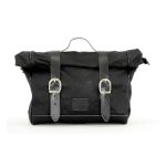 Longride Old Chopper Waxed Cotton Saddlebag Black Universal