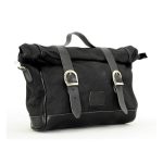 Longride Old Chopper Waxed Cotton Saddlebag Black Universal